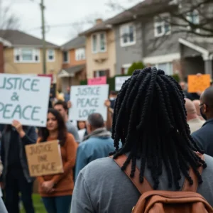 Community members advocating for justice in Grand Rapids