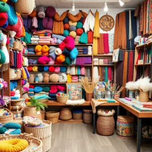 A variety of crafting supplies in a local shop in West Michigan.