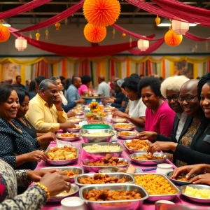 Community members enjoying the Food 4 Da Soul Banquet in Grand Rapids.