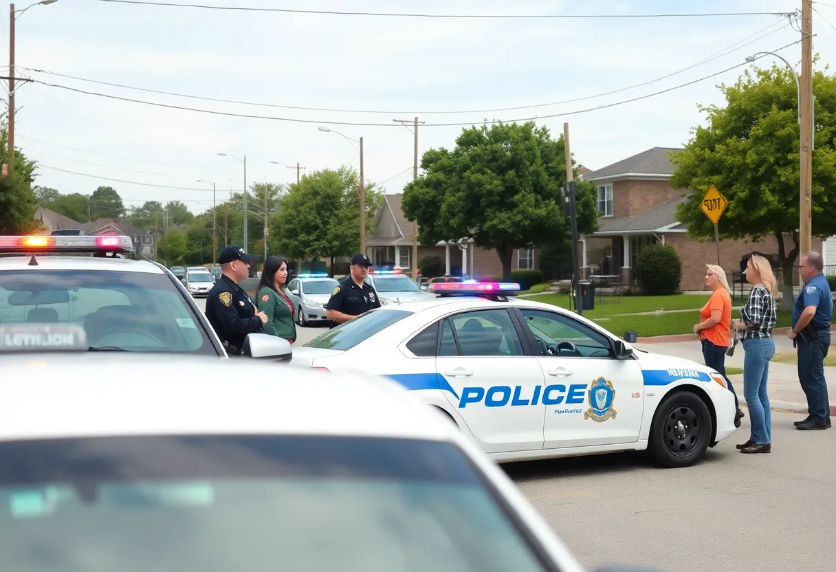 Police officers responding to car break-ins in Georgetown Township