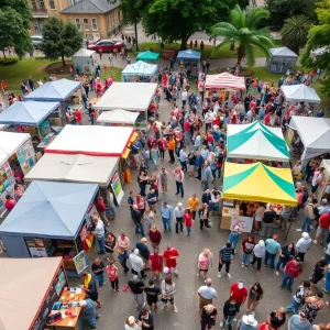 Crowds enjoying the Grand Rapids Festival of the Arts