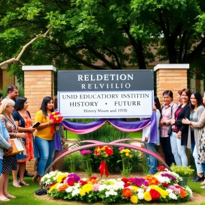 Community members celebrating the renaming of Hattie Beverly Academy