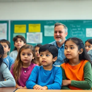Diverse students in a supportive classroom