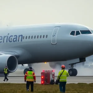 Engine fire on American Airlines Flight 1006 at Denver Airport