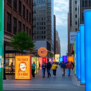 Colorful art installations in Grand Rapids for ArtPrize 2025