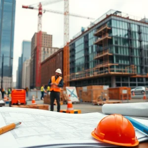 Construction activity in Grand Rapids showcasing development projects