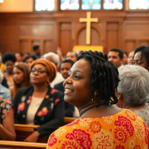 Community members attending the Martin Luther King Jr. Commemoration in Grand Rapids.
