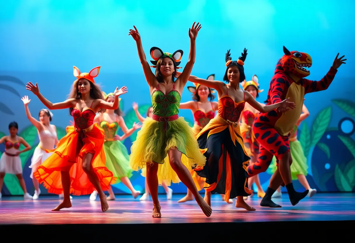Dancers in motion at GVSU Spring Dance Concert