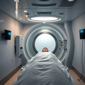 A hyperbaric chamber in a safe clinical environment