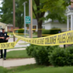 Police presence in a Wyoming Michigan neighborhood after a shooting incident.