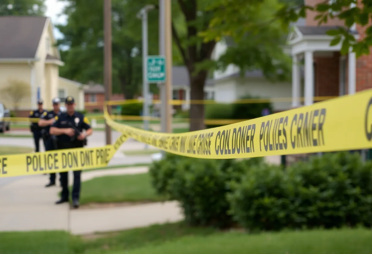 Police presence in a Wyoming Michigan neighborhood after a shooting incident.