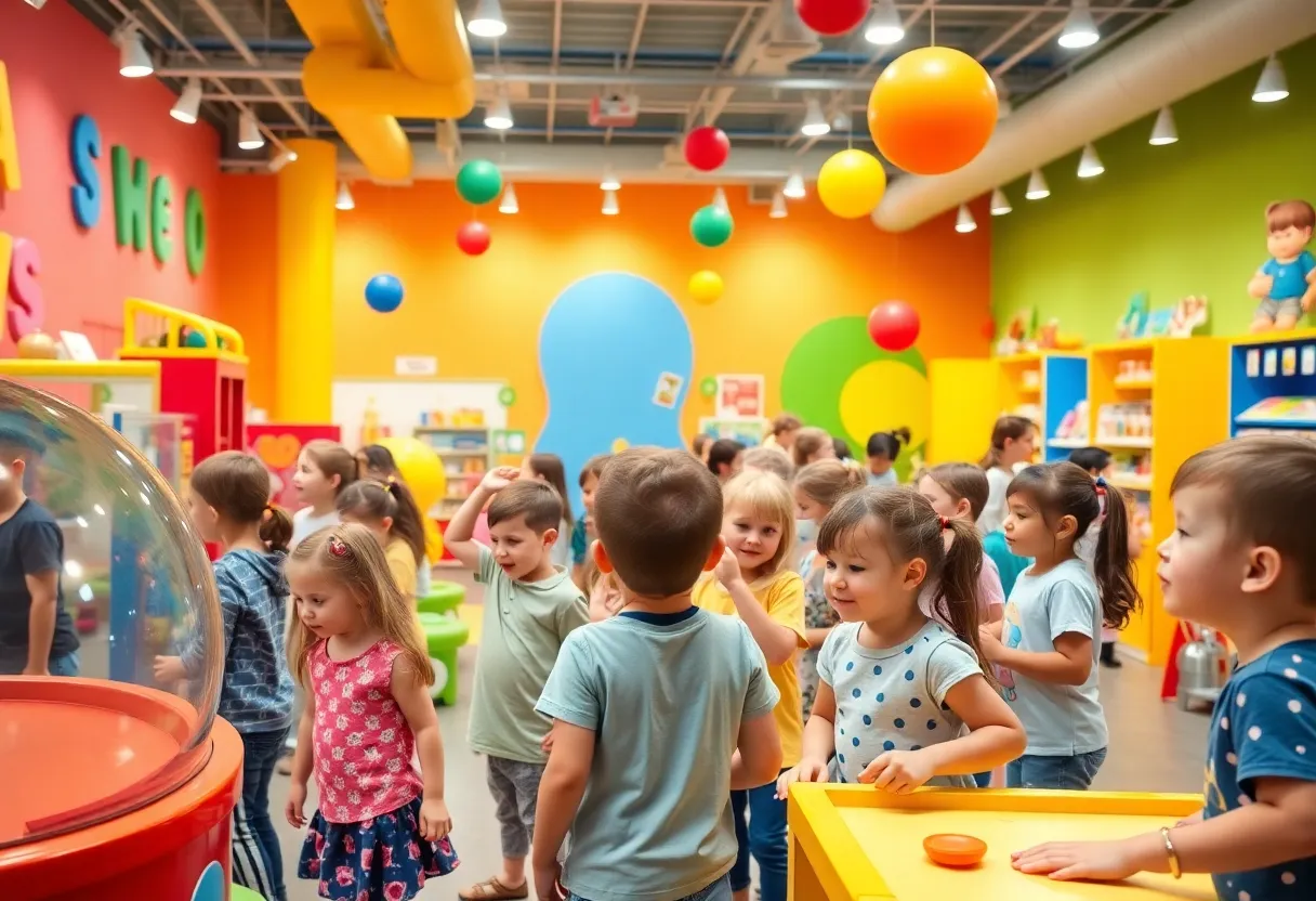 Children enjoying activities at the Grand Rapids Children’s Museum during Spring Break Bonanza