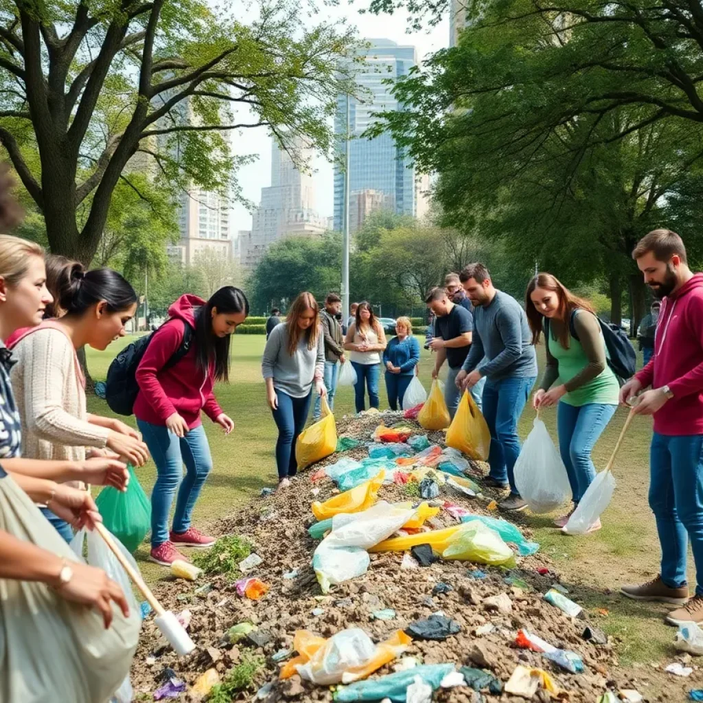 Volunteers participating in the Grand Rapids Community Cleanup event