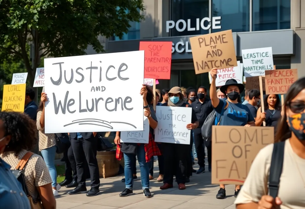 Community protest for justice in Grand Rapids