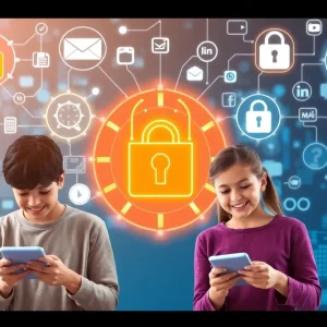 Illustration representing Instagram's AI initiative for teen user safety.