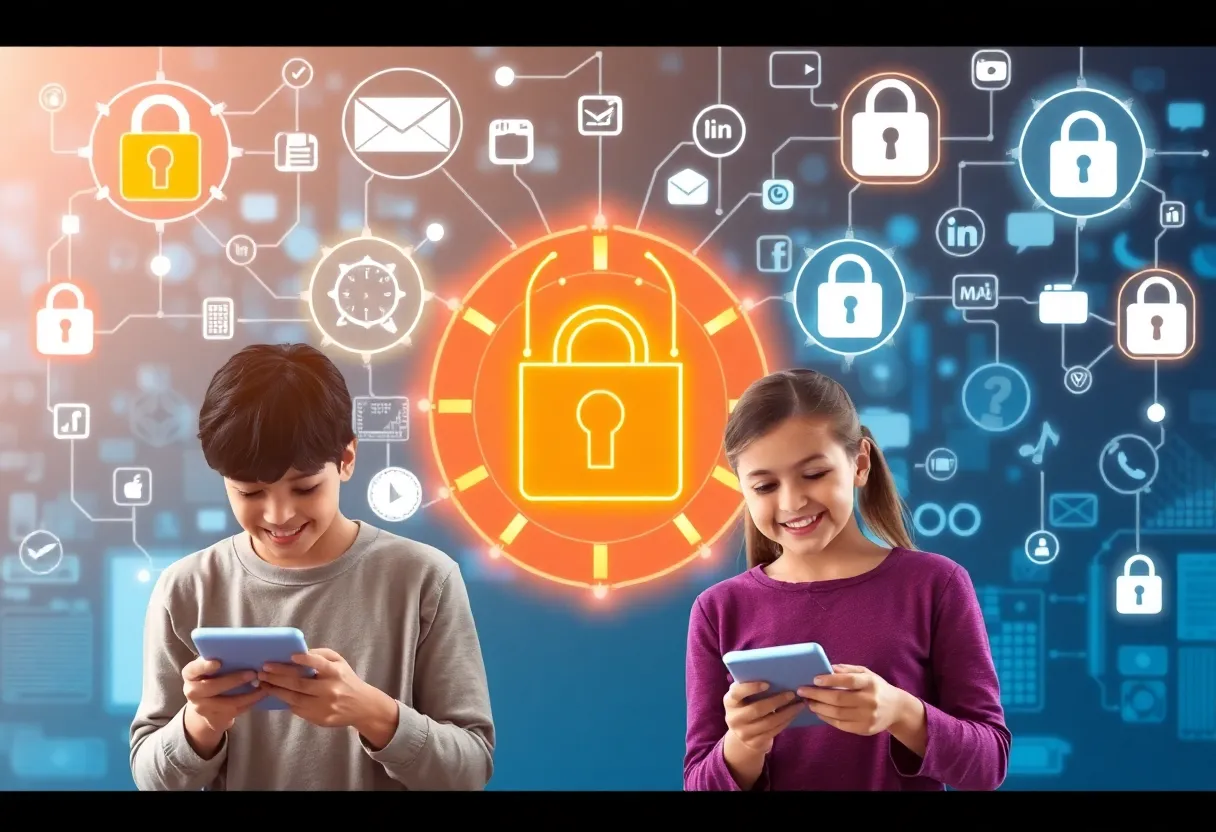 Illustration representing Instagram's AI initiative for teen user safety.