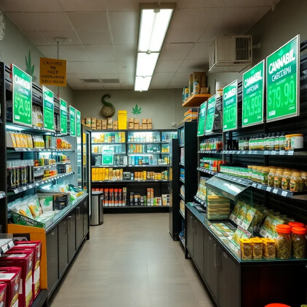 A cannabis dispensary in Michigan highlighting challenges in the industry.