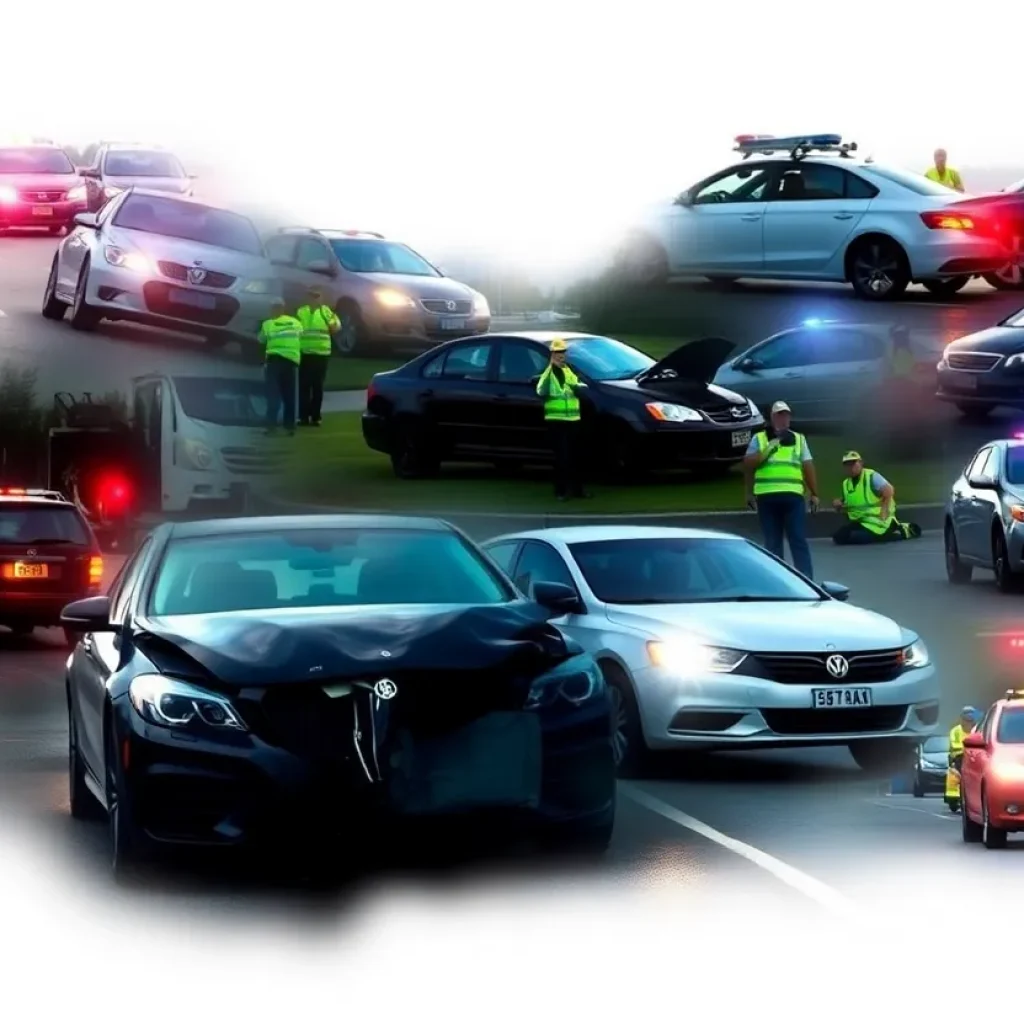 Traffic accidents in Ottawa County showcasing various scenes of crashes and emergency response.