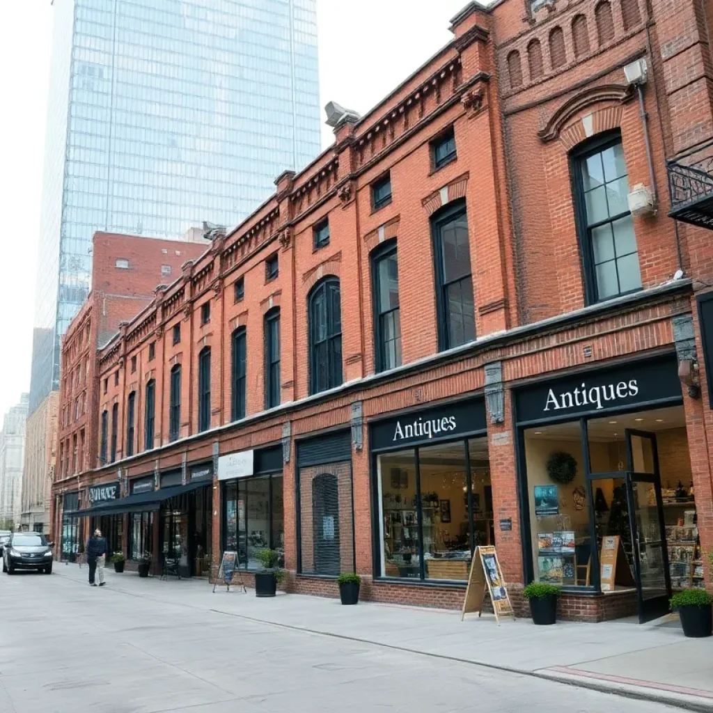Exterior view of the Sligh Furniture Building in Grand Rapids