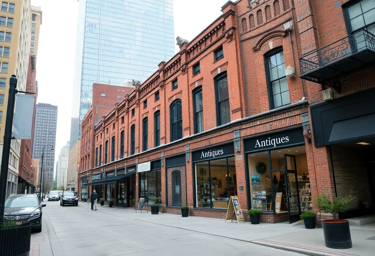 Exterior view of the Sligh Furniture Building in Grand Rapids