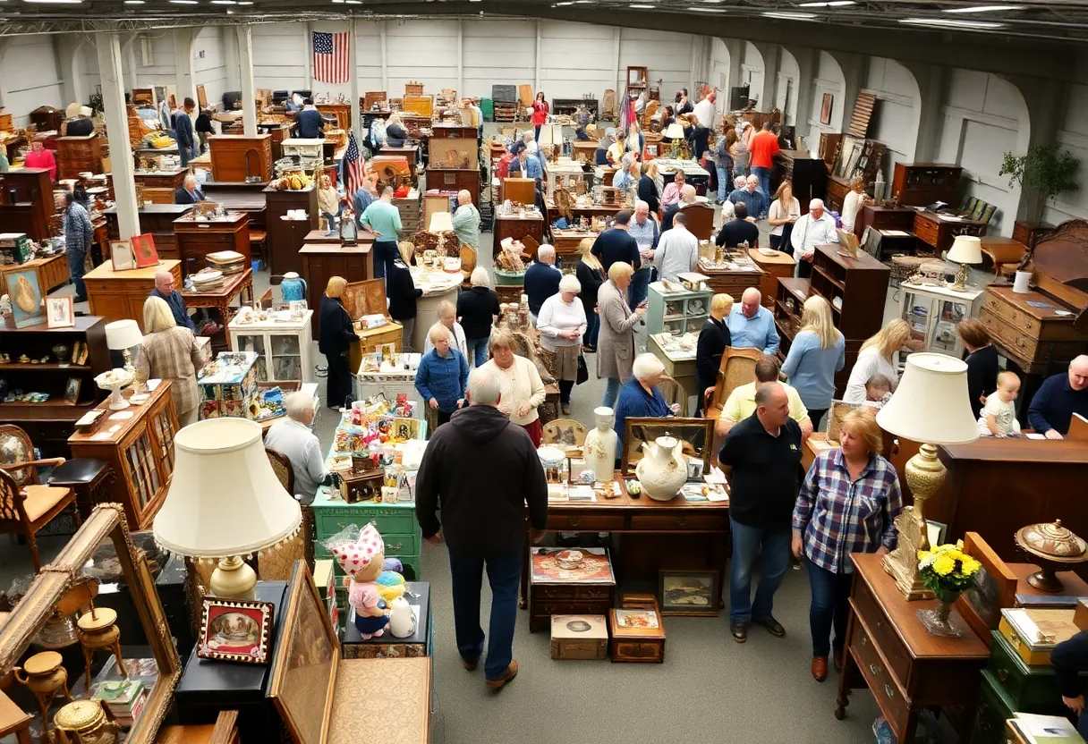 Crowd at YMCA White Elephant Sale in Grand Rapids