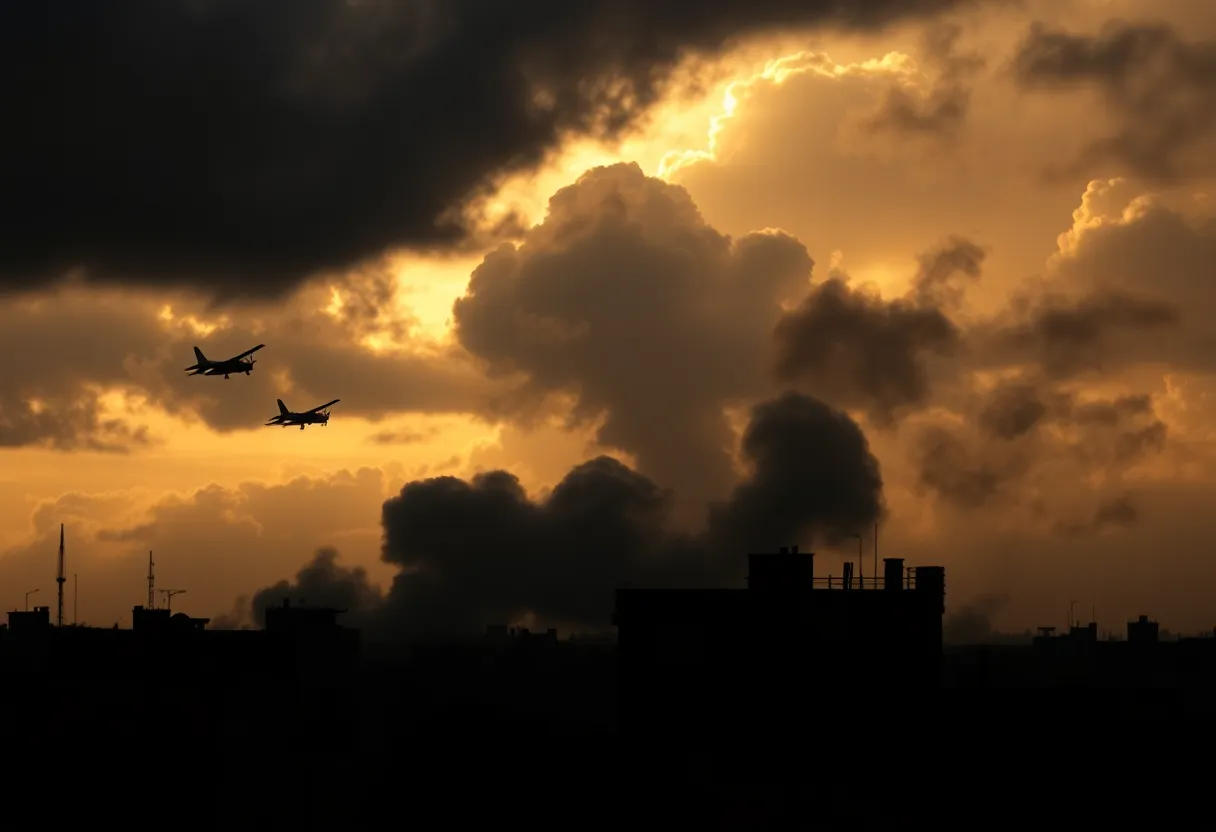 Aerial attacks on Ukrainian cities causing destruction