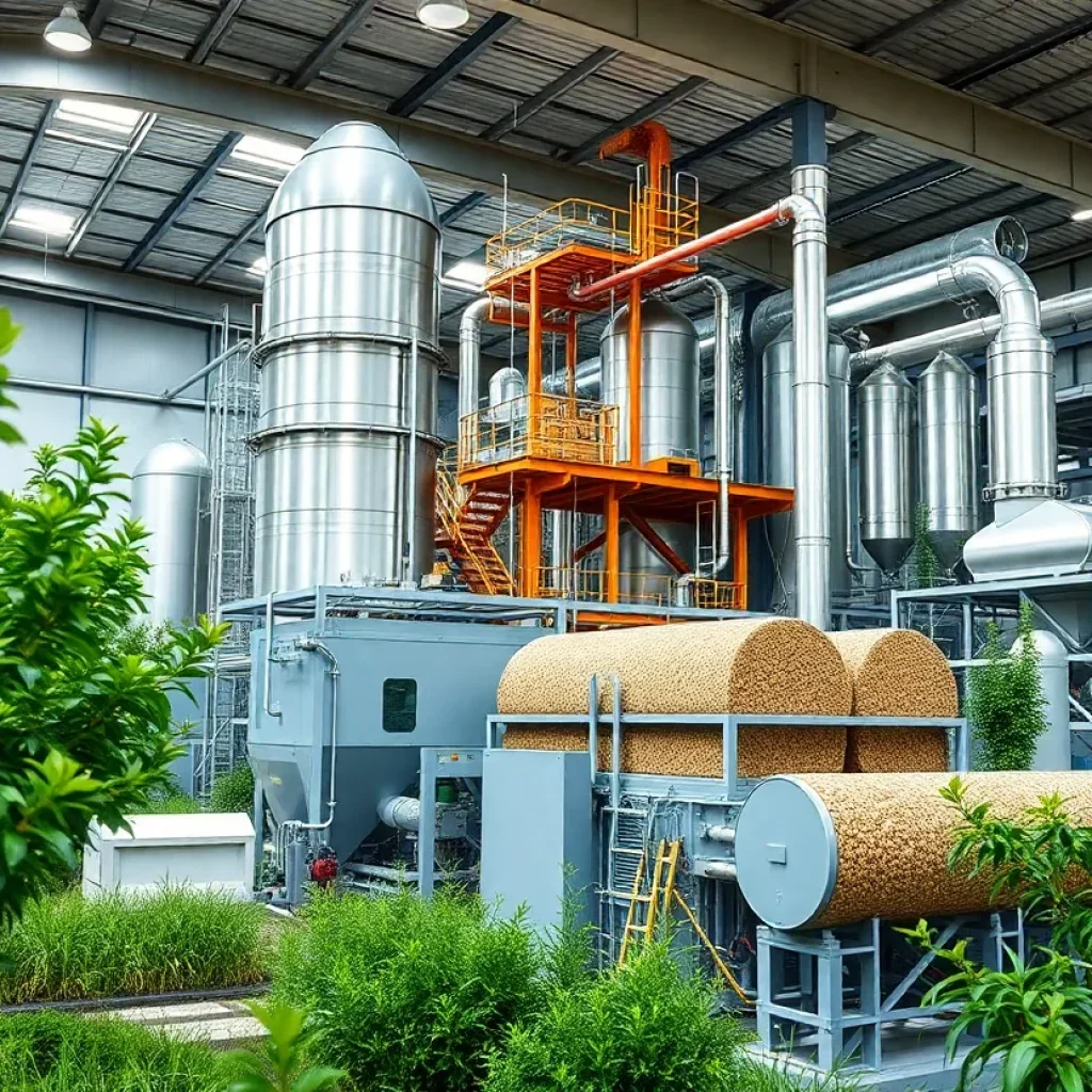 Woodchuck's AI-powered biomass processing facility in Grand Rapids, Michigan