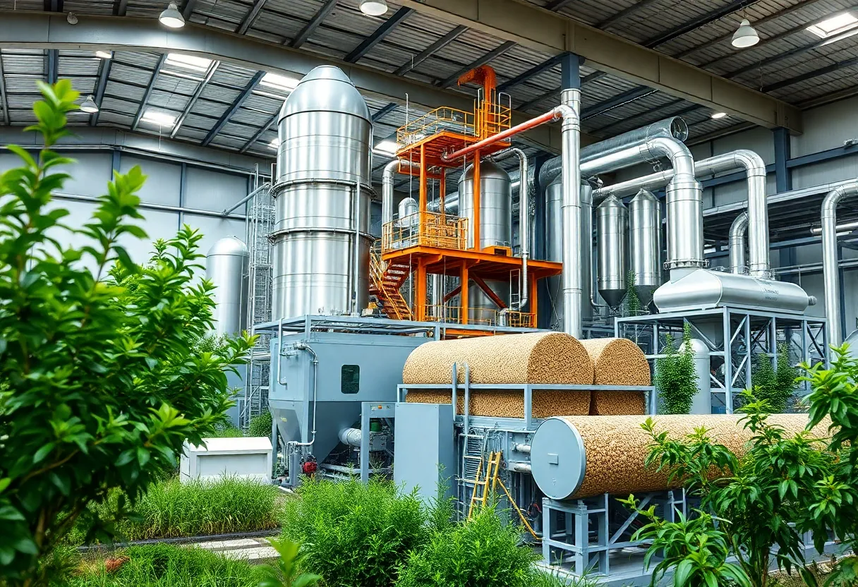 Woodchuck's AI-powered biomass processing facility in Grand Rapids, Michigan