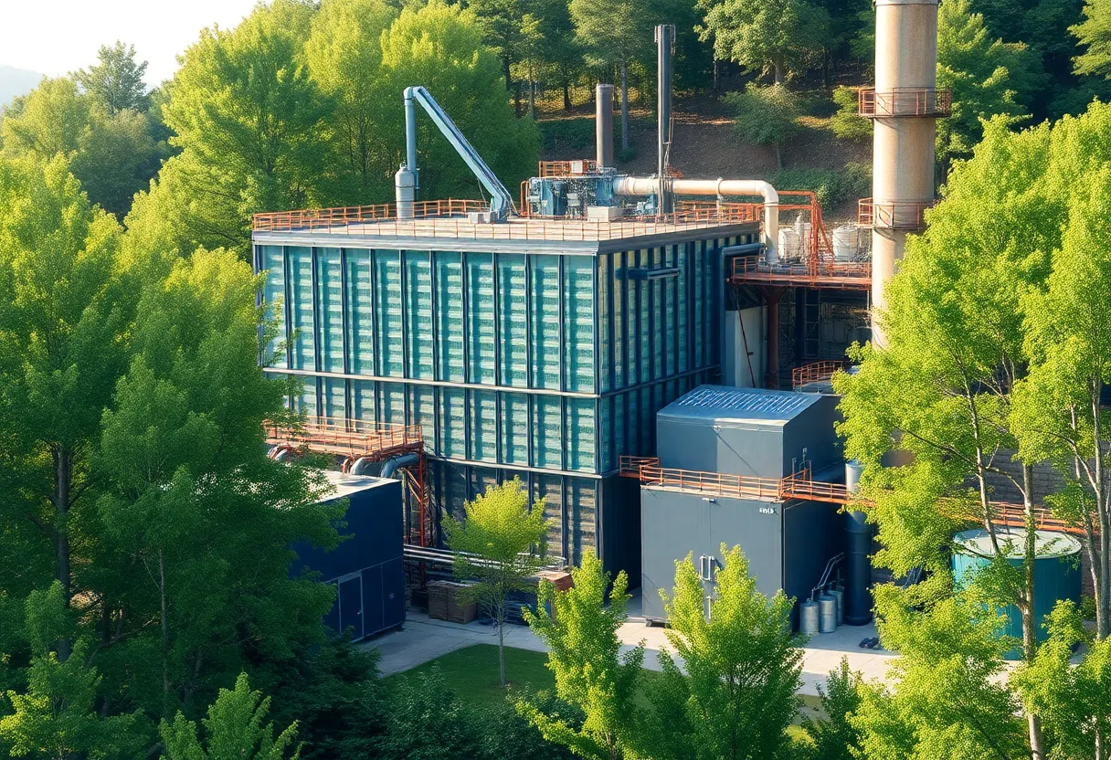 Innovative AI-powered biomass processing facility in Grand Rapids, Michigan