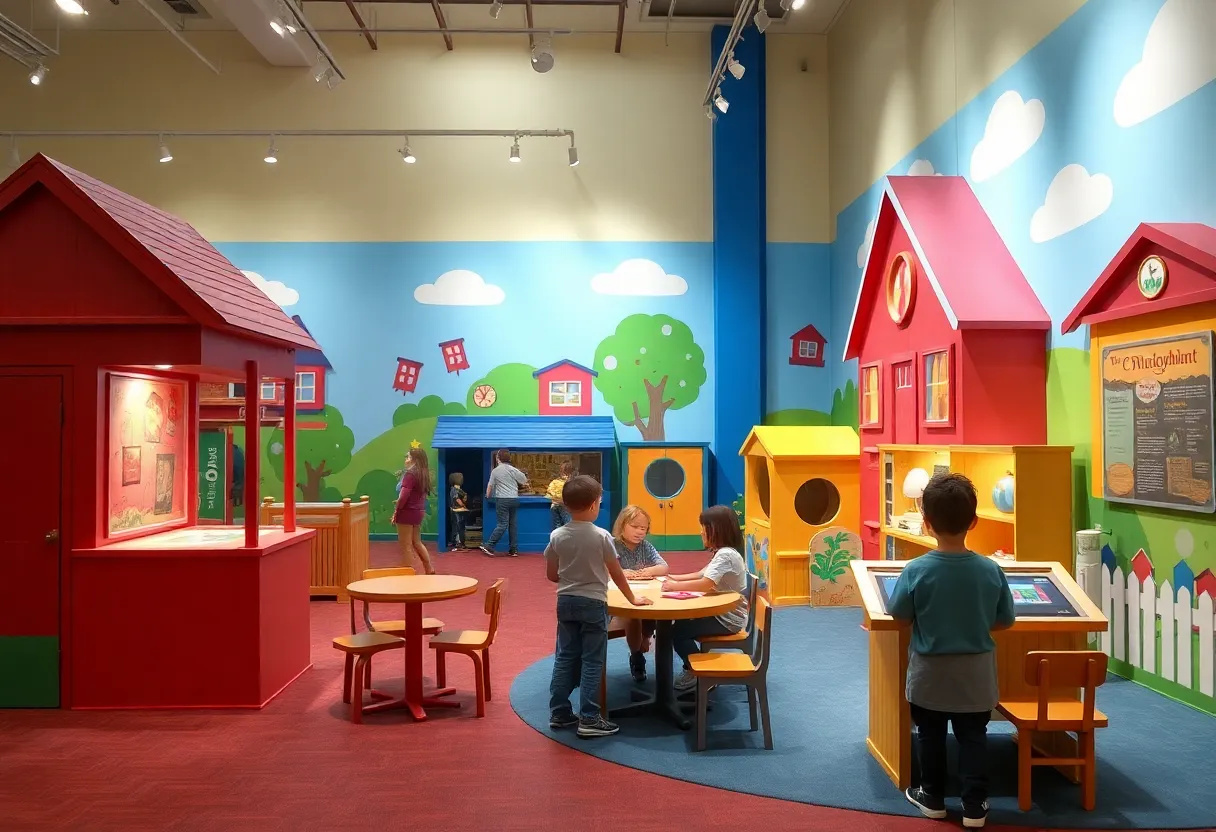 Interactive activities from the Alma's Way exhibit at a children's museum