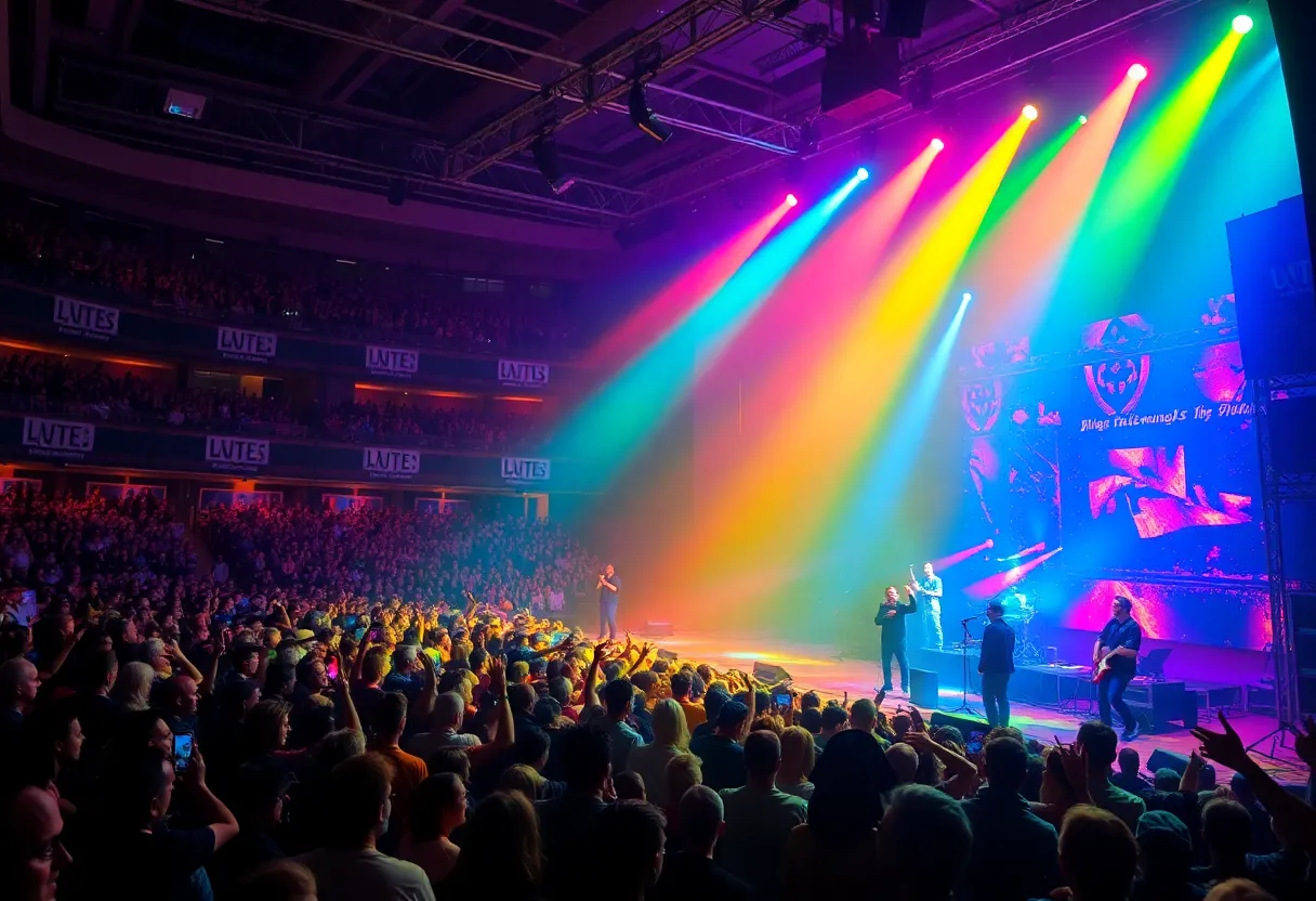 Audience enjoying a live concert at the Van Andel Arena
