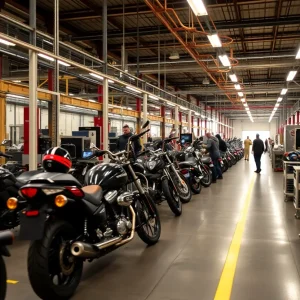 The new Buell Motorcycle facility showcasing the expansion project.