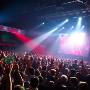 Chris Stapleton performing on stage at a concert