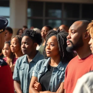 Residents discussing police accountability in Grand Rapids forum