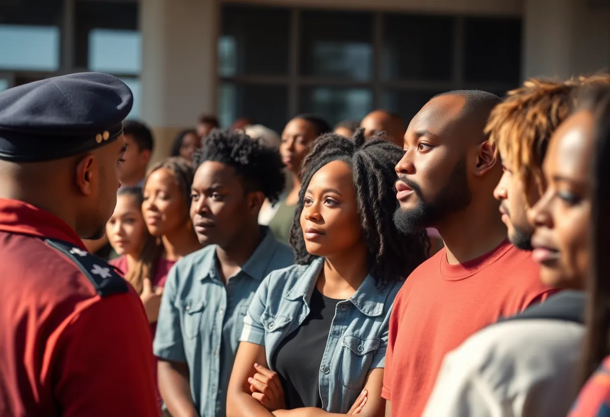 Residents discussing police accountability in Grand Rapids forum