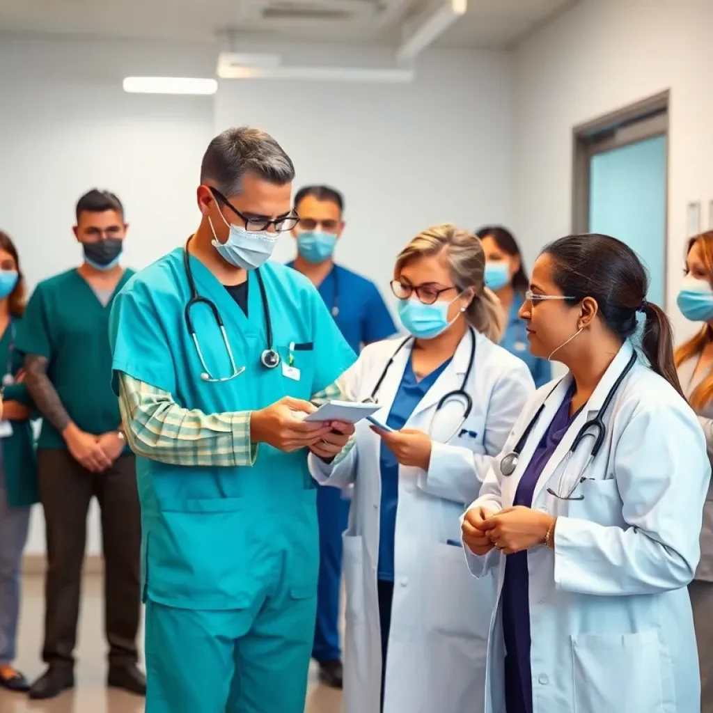 Medical team demonstrating leadership in healthcare