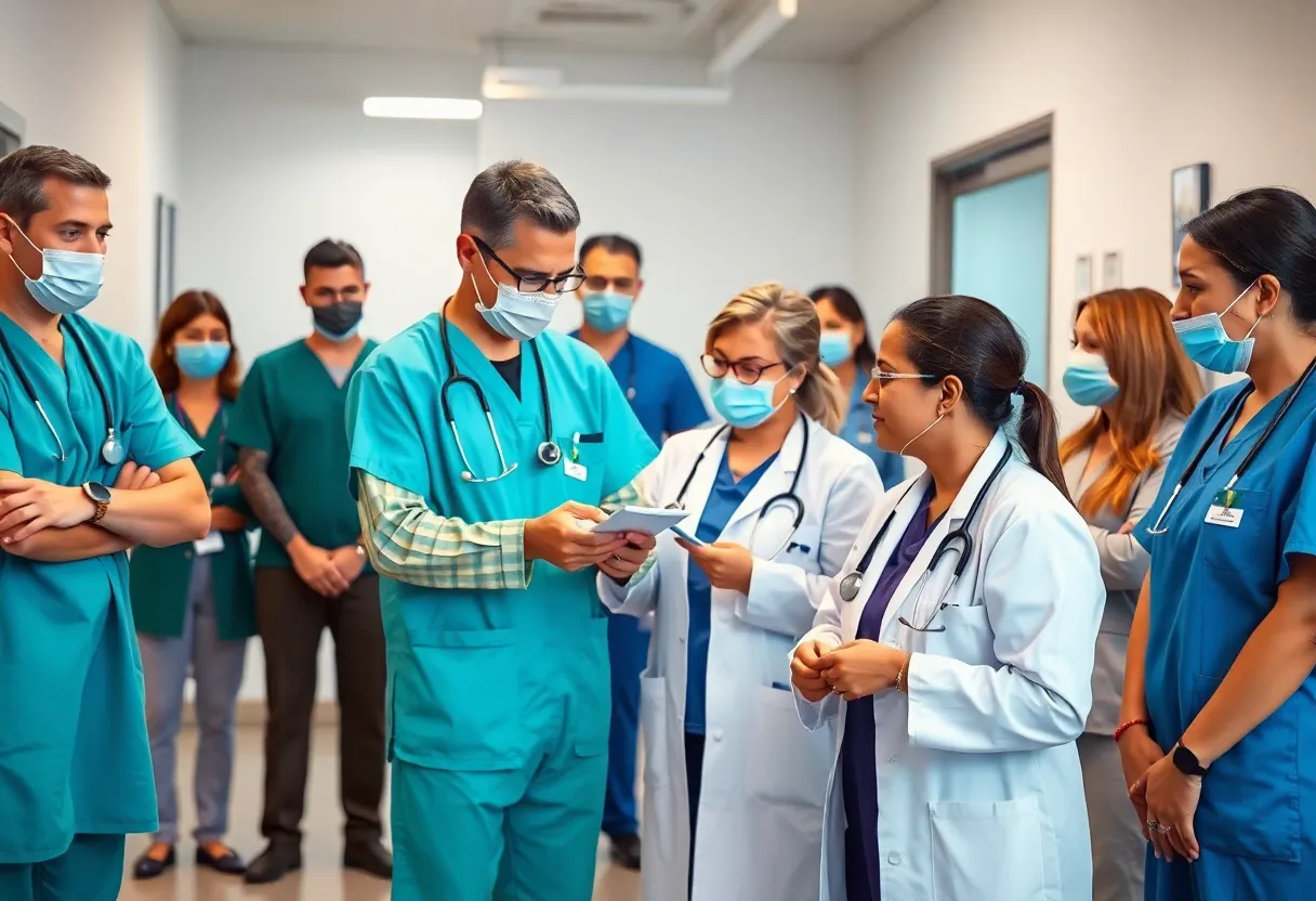 Medical team demonstrating leadership in healthcare
