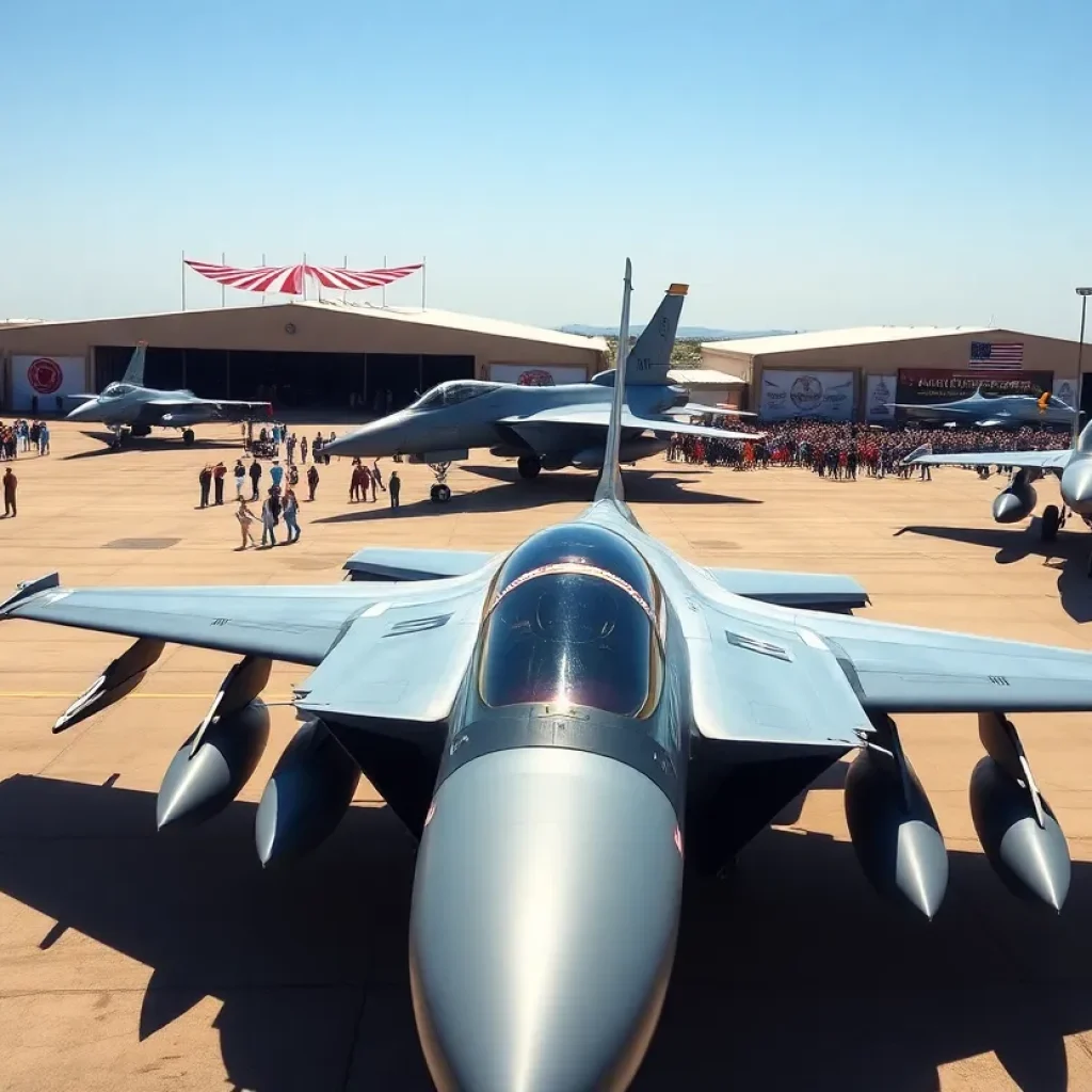 F-15EX Eagle II fighter jets displayed at Selfridge Air National Guard Base