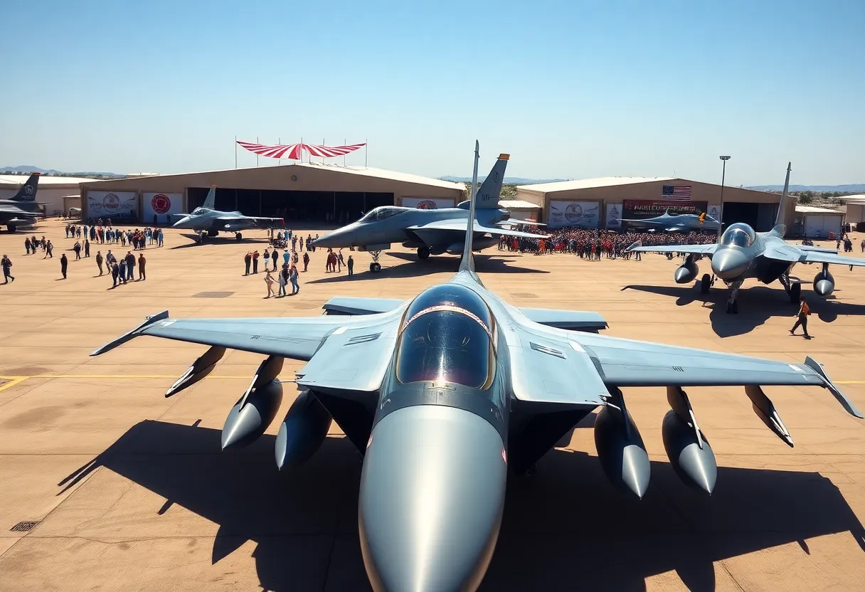 F-15EX Eagle II fighter jets displayed at Selfridge Air National Guard Base