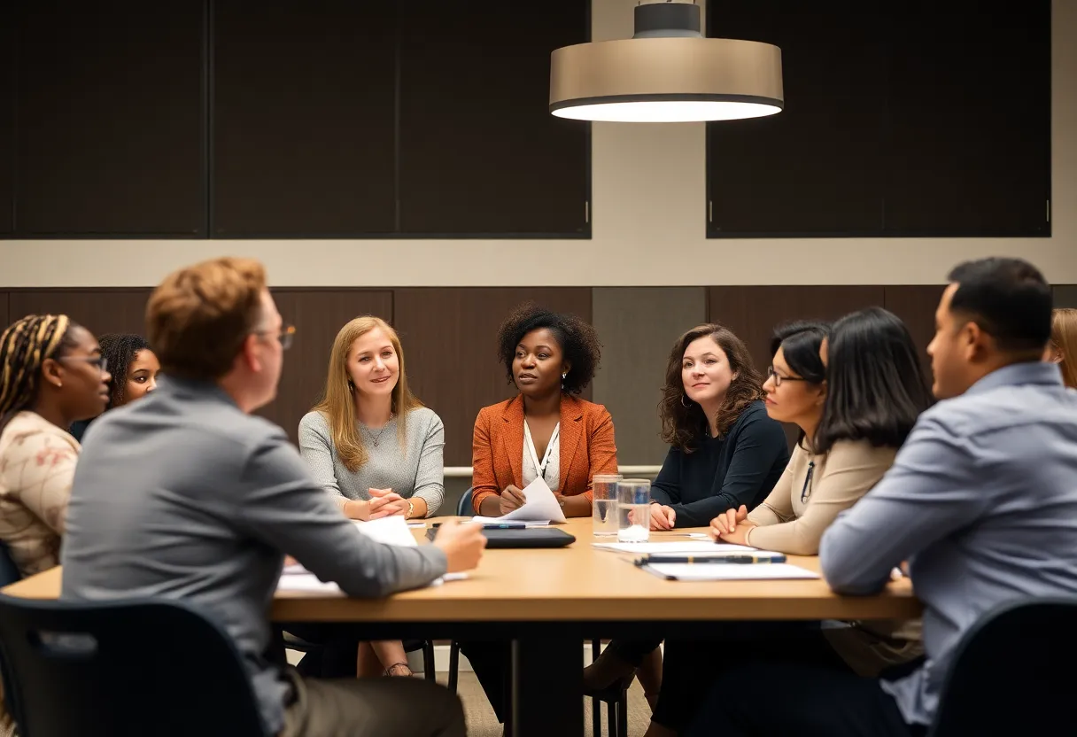 Group training session for arts and culture nonprofits in Grand Rapids