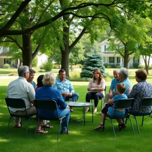 Residents of Grand Rapids discussing community safety