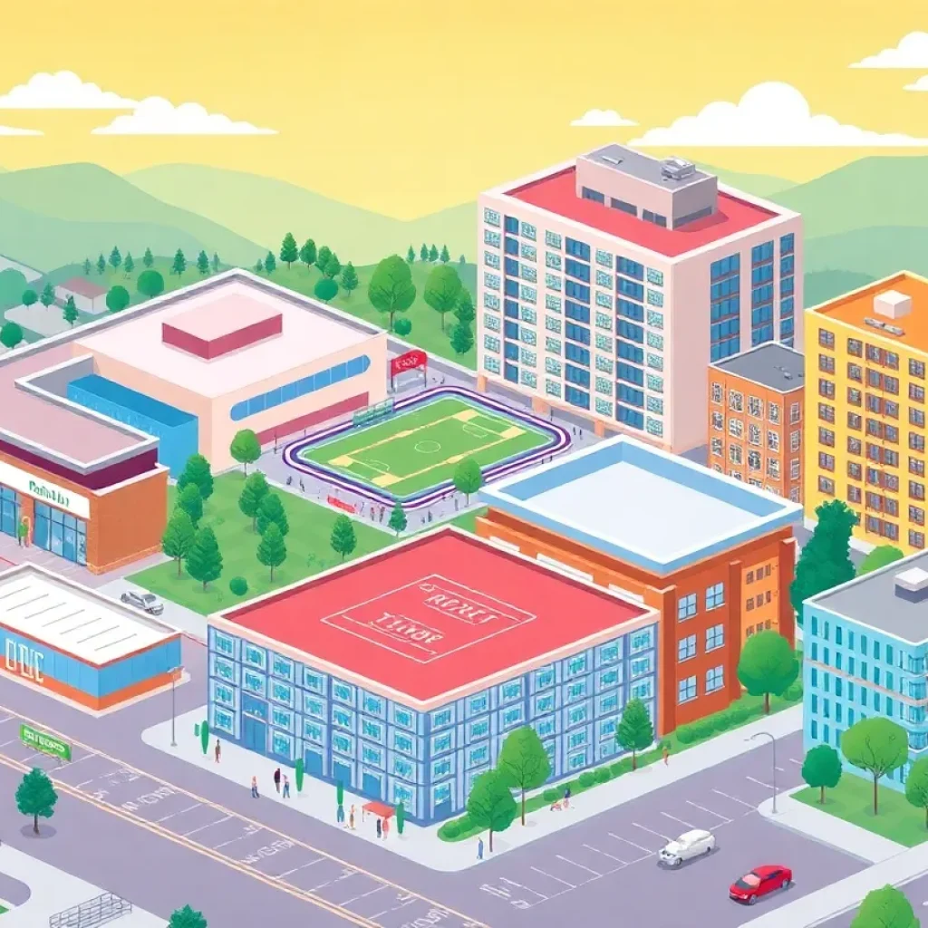 Illustration of development projects in Grand Rapids