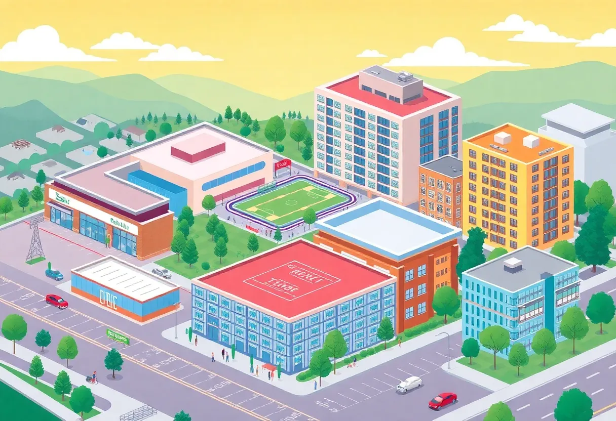 Illustration of development projects in Grand Rapids