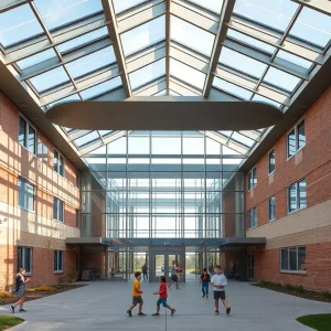 Architectural design of the new Grand Rapids elementary school