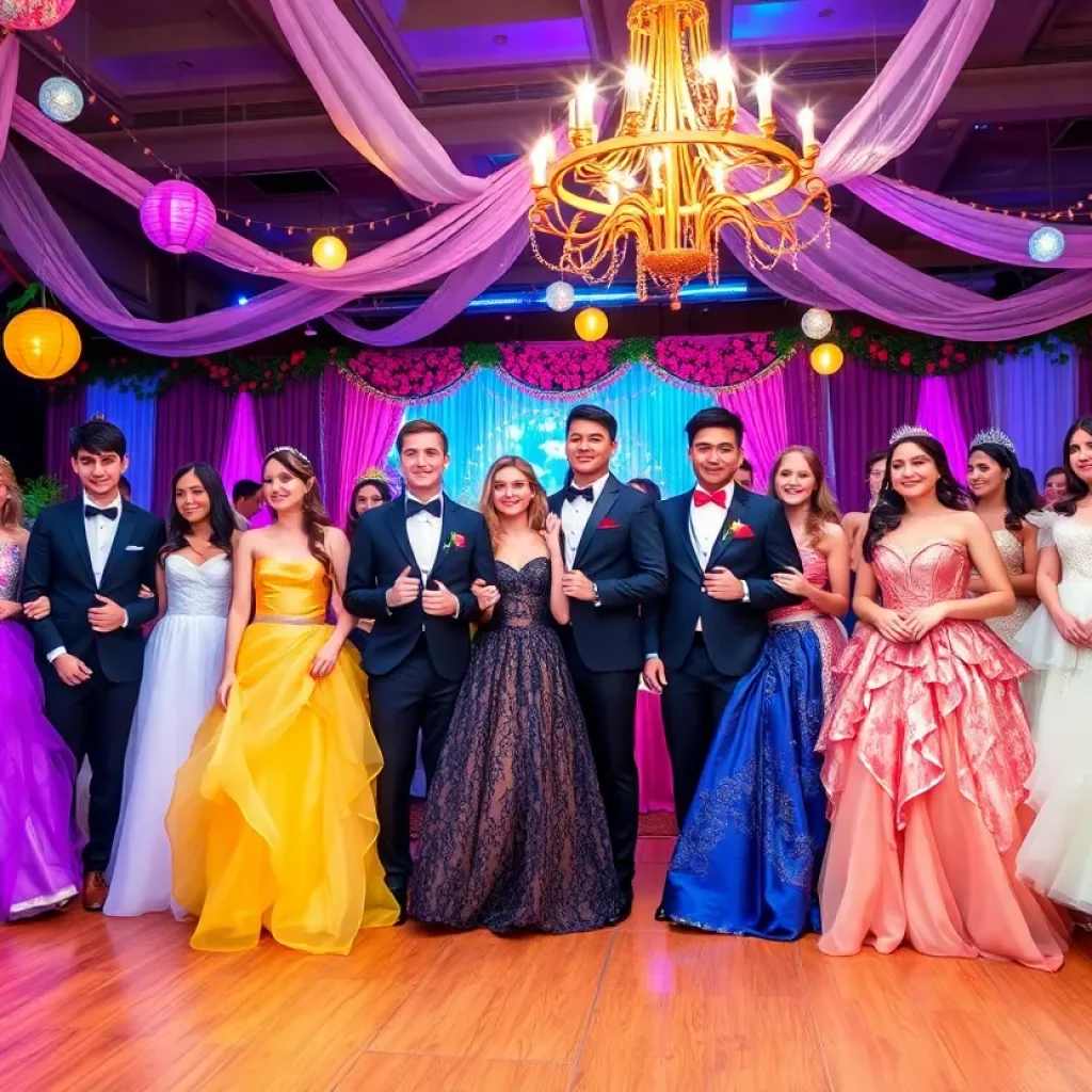 Students enjoying the 'Once Upon a Time' prom at Jenison High School