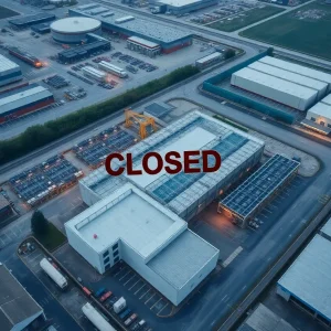 Closed electronics manufacturing facility