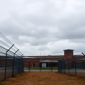 Exterior view of North Lake Correctional Facility