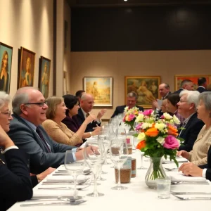 Dinner event for Salvation Army charity fundraiser