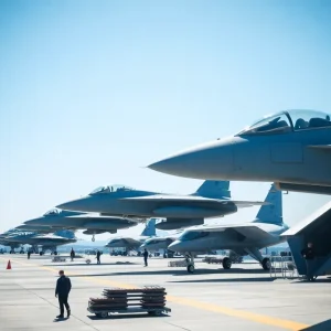 F-15EX fighter jets at Selfridge Air National Guard Base