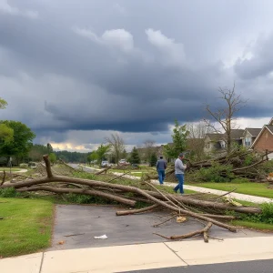 Damage from severe storms in Southwest Michigan